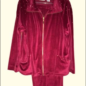 Alfred Dunner Pant Set Jogging Suit